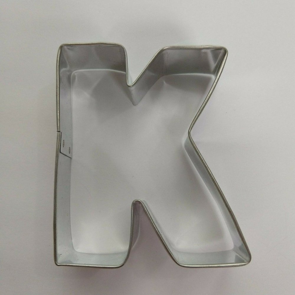 K Cookie Cutter Metal Fondant Cake Decorating Ann Clark K-15858A